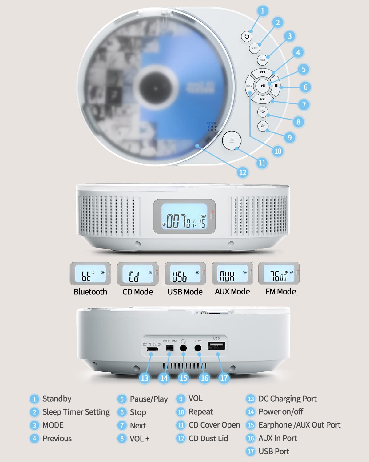 FELEMAN held in hand showing compact scale and travel friendliness