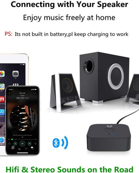 Fellibay installed in car stereo demonstrating in-vehicle wireless audio