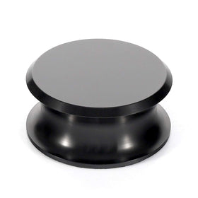 FEMELI record weight stabilizer side view improves vibration dampening on vinyl playback