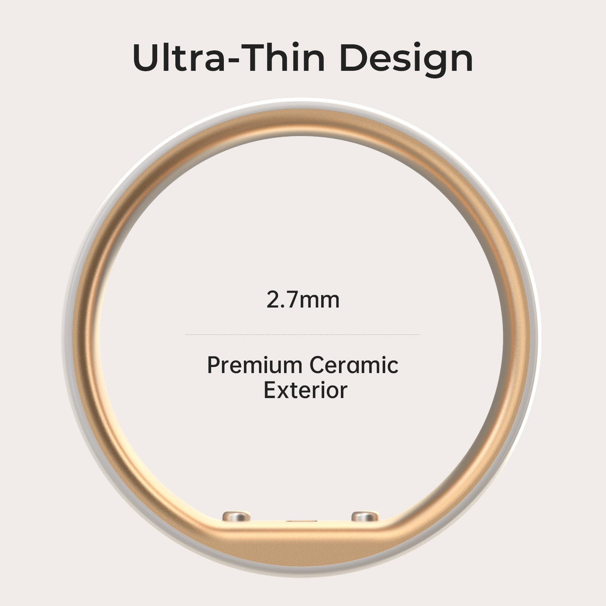 Femometer Smart Ring Gen2 Ceramic sizing kit ensures perfect fit.