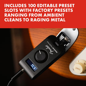 Fender Mustang Micro Plus Bluetooth streaming lets you jam with tracks in real time.
