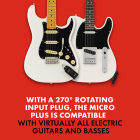 Fender Mustang Micro Plus compact design ideal for bedroom and travel practice.