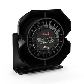 Feniex Triton 100W front view shows compact rugged design for universal vehicle installations.
