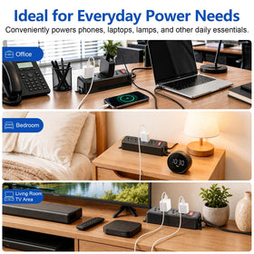 FENJIKRONIX compact desk design reduces desk clutter