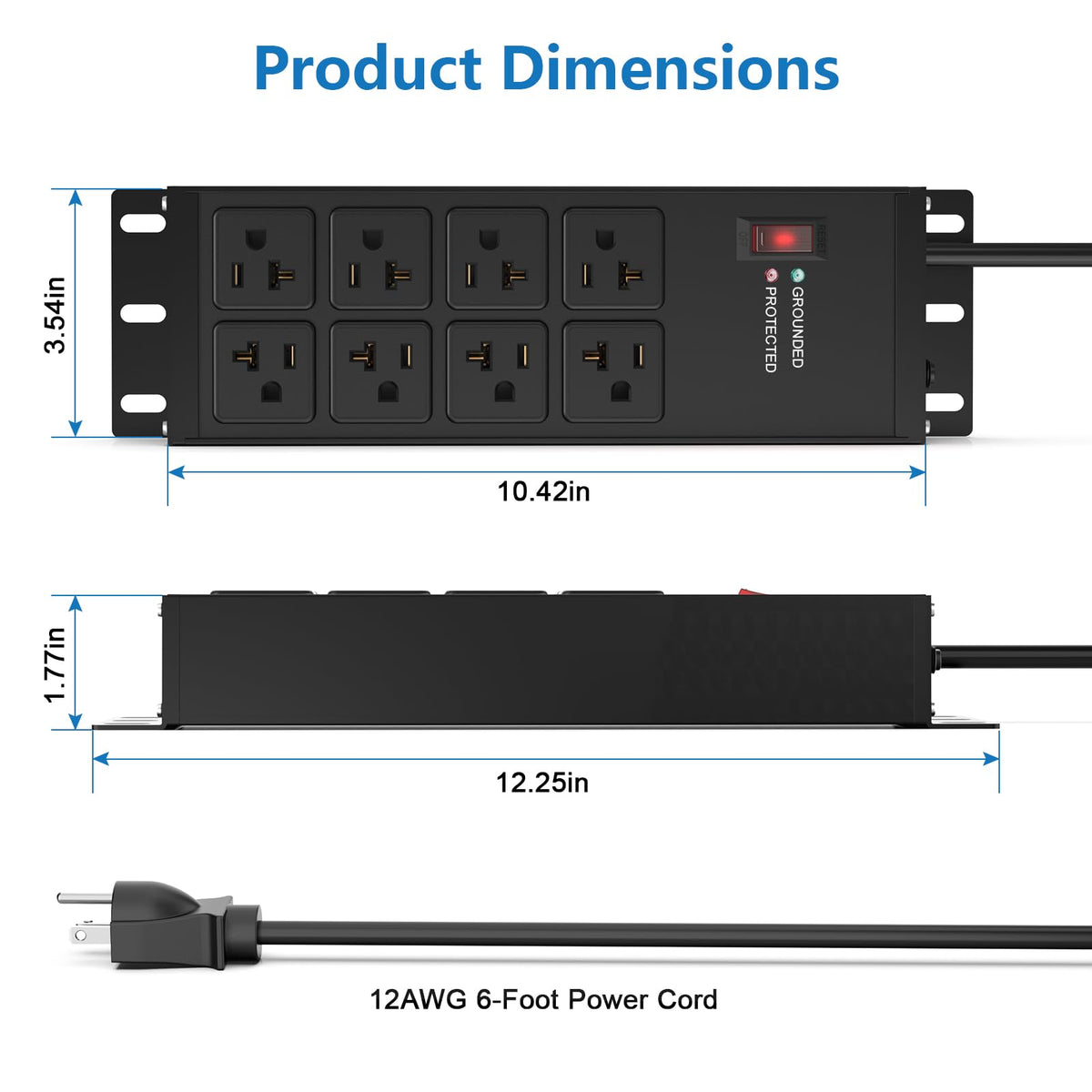 FENJIKRONIX mounted on workbench providing organized, accessible power