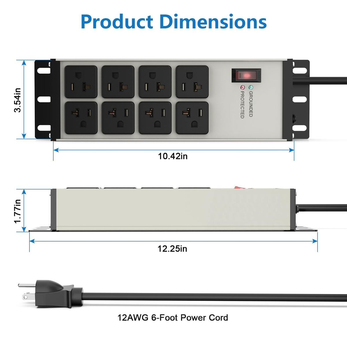FENJIKRONIX surge protection label showing 2500J rating for transient defense
