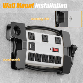 Fenjikronix wall-mount surge strip enables flexible mounting in workspaces