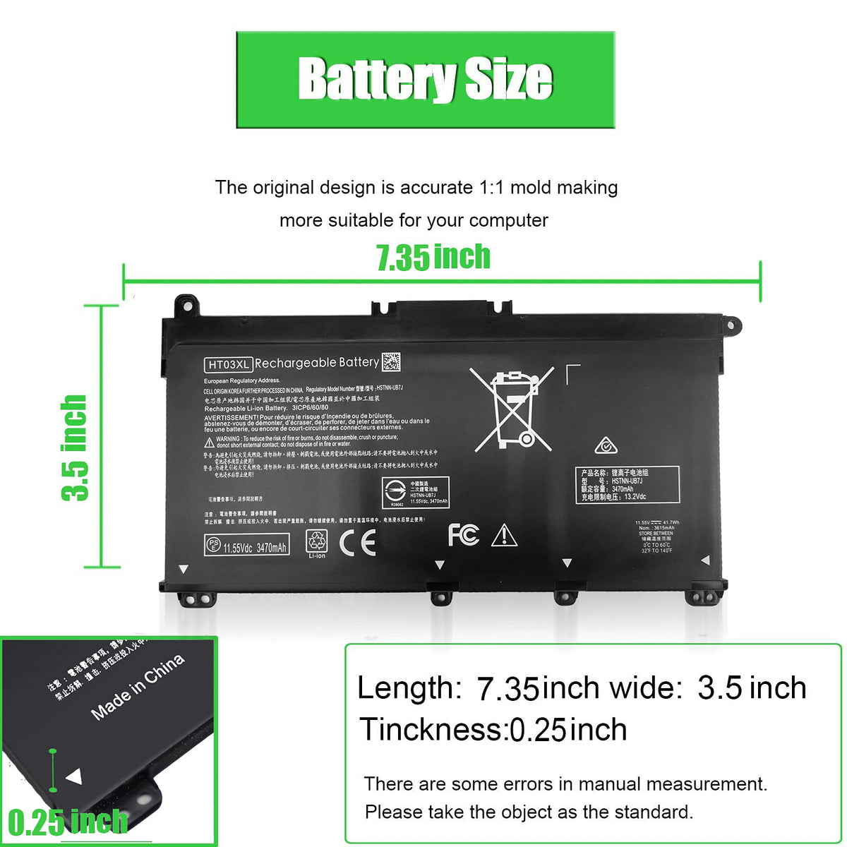 Fepprry HT03XL installed in HP Pavilion showing restored portability benefit