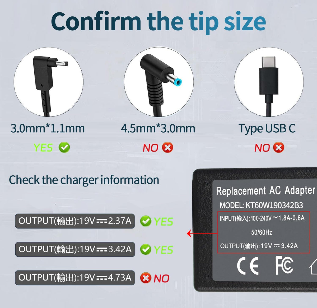 Fepprry connected to Acer laptop demonstrating stable charging