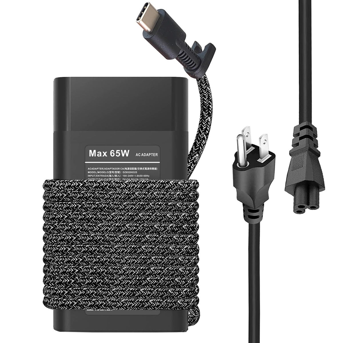 Fepprry Slim 65W USB-C Charger front view for travel-ready charging