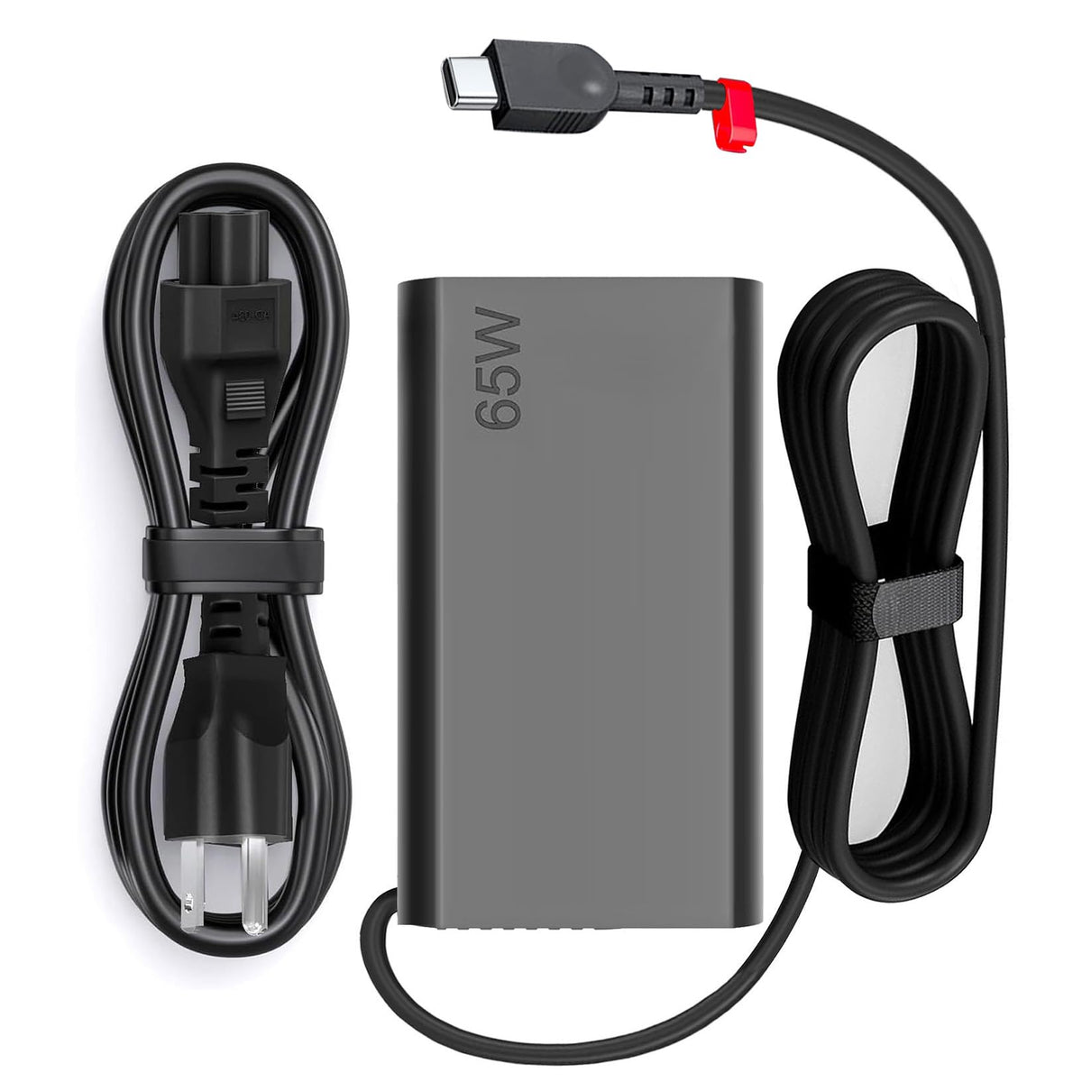 Fepprry Slim 65W USB-C charger front view for portable power on the go.