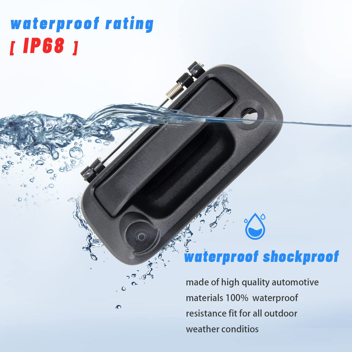 FEXON IP68 waterproof and dustproof camera withstands rain and dust.