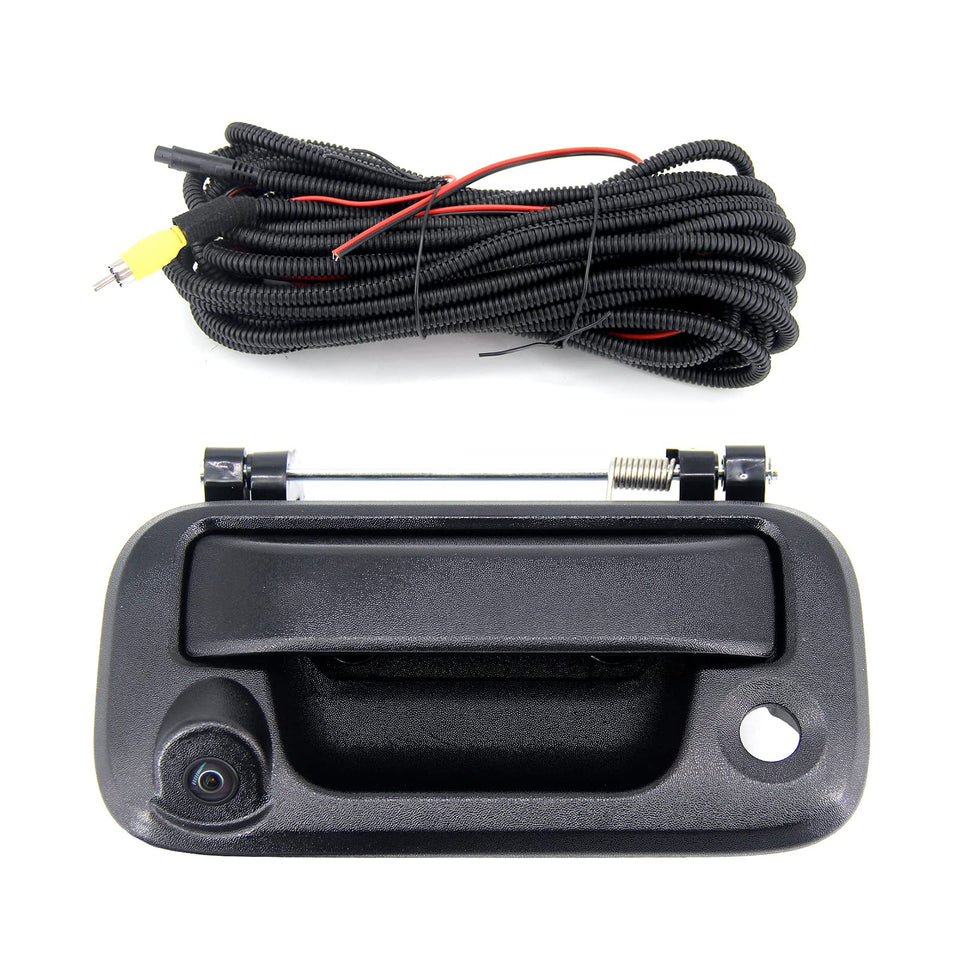 FEXON rear-view camera integrated with tailgate handle for safer reversing.