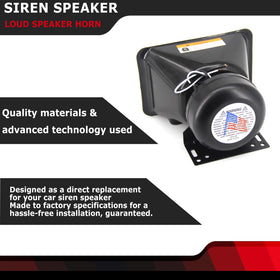 FEXON siren speaker durable body, corrosion-resistant steel for long-lasting use.