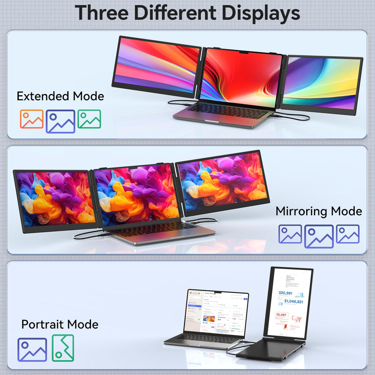 FEZOBR compatible with MacBook, Dell, HP, Lenovo, and ASUS.