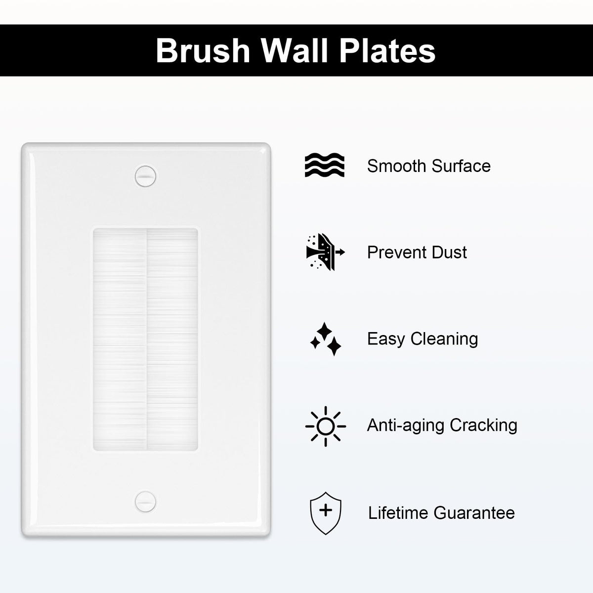 Cable pass-through design helps organize HDMI and network lines.