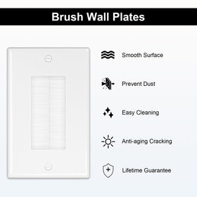 Cable pass-through design helps organize HDMI and network lines.