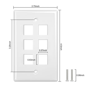 FGB installed with Ethernet and HDMI keystones delivering organized connectivity