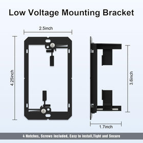 White FGB brush wall plate blends with decor and hides cables.