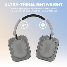 FGERWZ headphone worn in use with cover showing comfortable daily wear