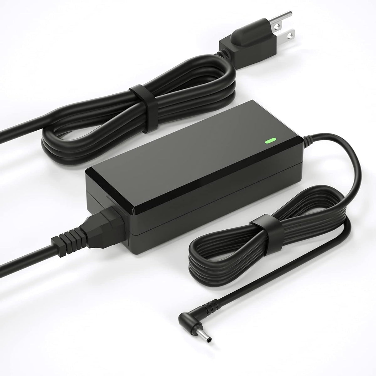 FGIEU LG Gram 65W charger front view showing compact, reliable power for desk work