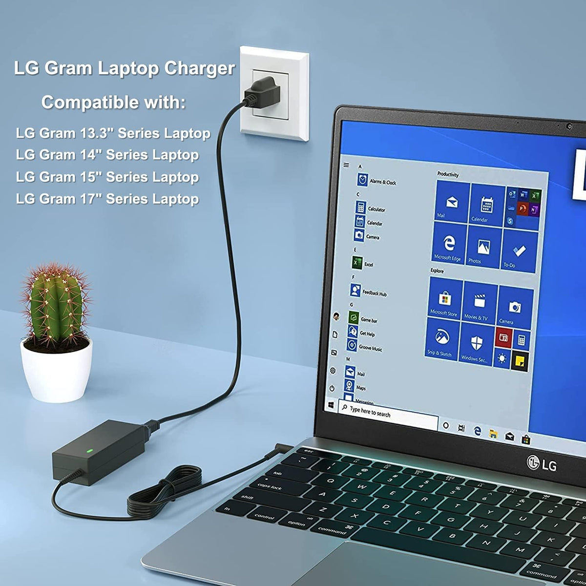 FGIEU LG Gram 65W charger output port ready for LG Gram models