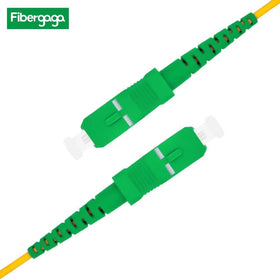 Fibergaga cable in-use at a server rack providing tidy connections