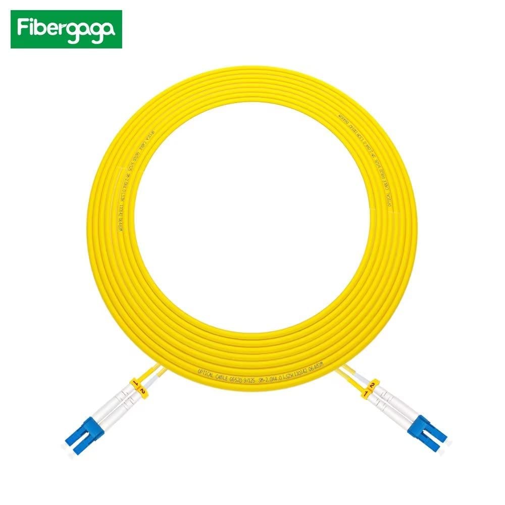 Fibergaga yellow LSZH fiber patch cord suitable for office networks