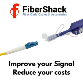 Fibershack endface cleaner action on ferrule and bulkhead.
