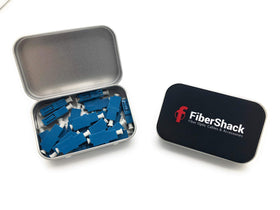 Fibershack LC coupler supports simplex and duplex LC patch cords.