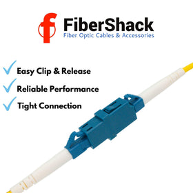 Fibershack LC coupler tin with QR code for quick reordering.