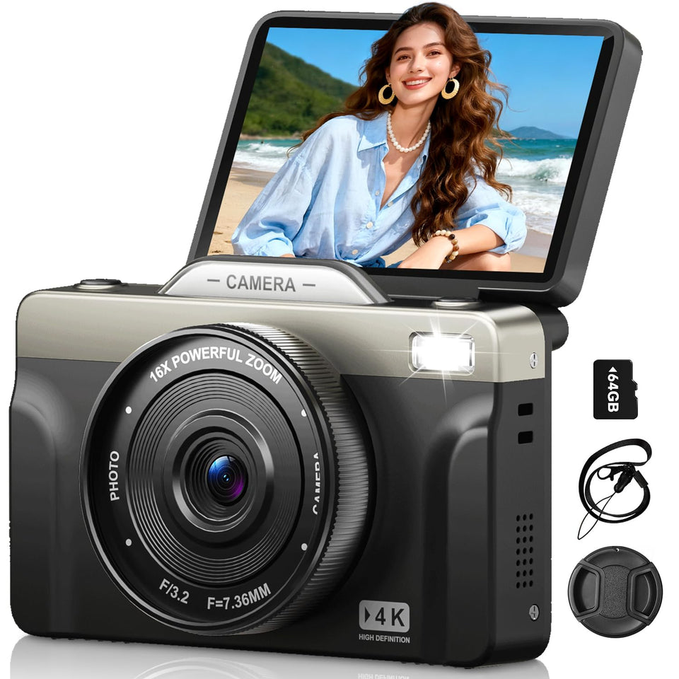 FieGsom front view showing camera body and lens for sharp photos