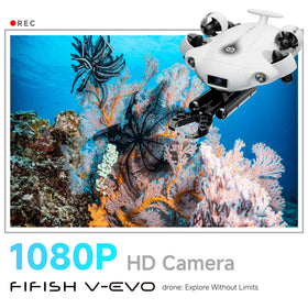 FIFISH V-EVO 360 omnidirectional movement enables full underwater exploration