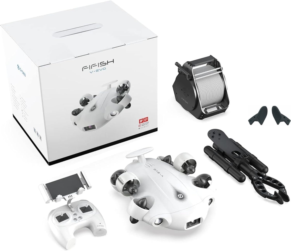 FIFISH V-EVO 330 ft depth rating supports deeper underwater adventures