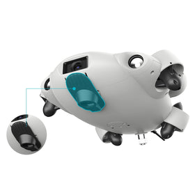 FIFISH V-EVO hydrodynamic design reduces drag for longer dives