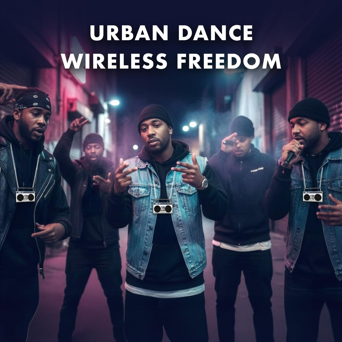 Compact dimensions of 50th Anniversary of Hip Hop wearable speaker