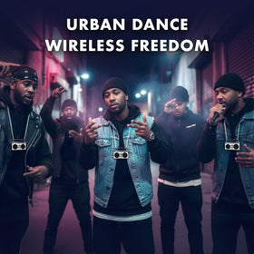 Compact dimensions of 50th Anniversary of Hip Hop wearable speaker