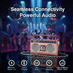 50th Anniversary Hip Hop on-board buttons allow quick playback control.