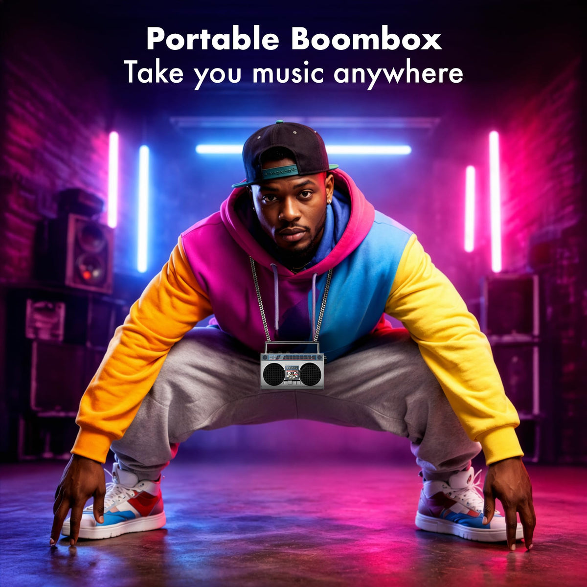 USB-C charging cable included with 50th Anniversary of Hip Hop speaker