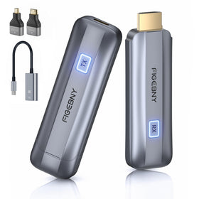 FIGEBNY front view of transmitter and receiver showing compact design and portability