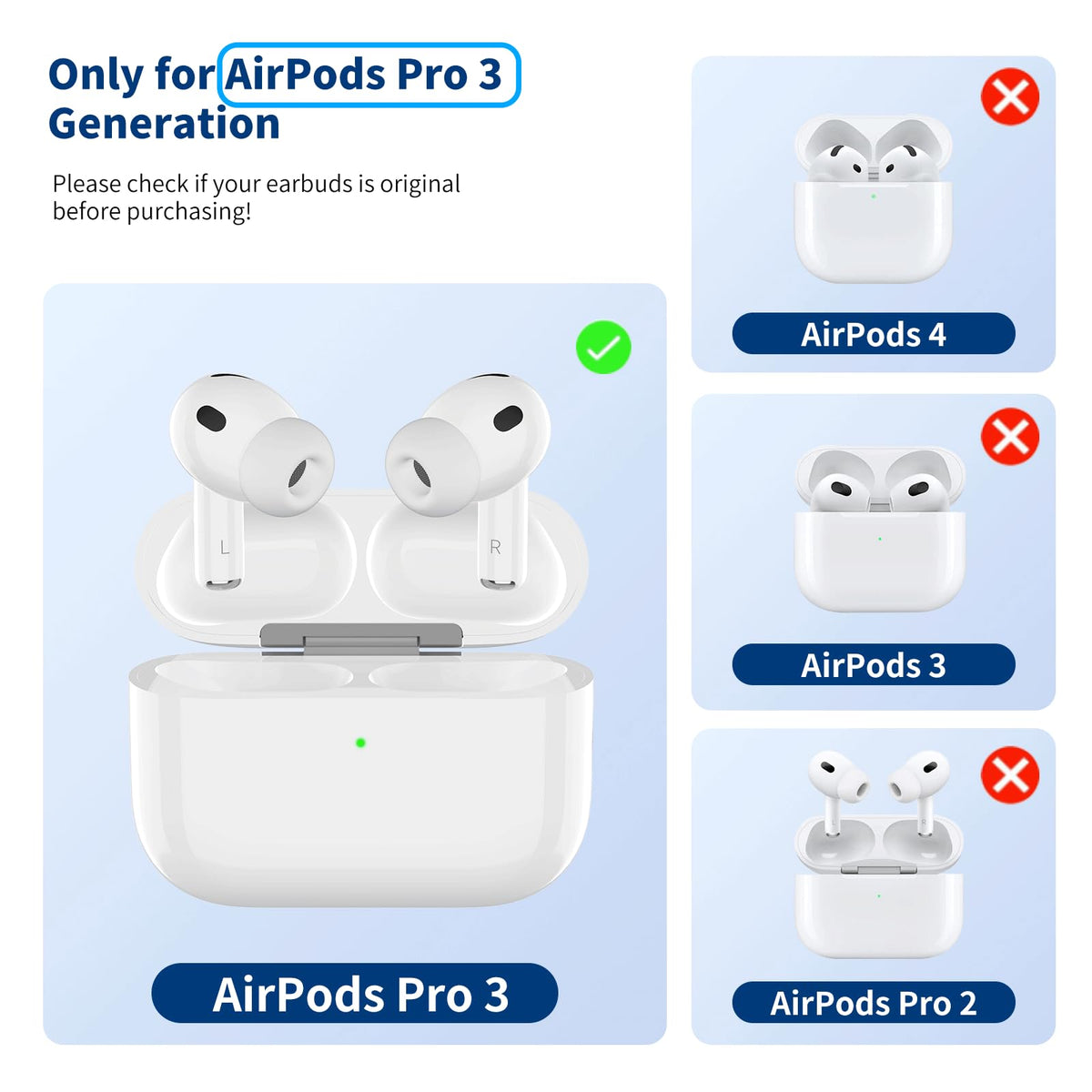 Figitos open case with AirPods Pro 3 inside illustrating easy charging benefit