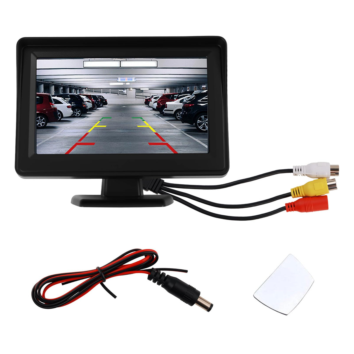 Figpade front view monitor showing compact black bezel and clear display benefit improved rear visibility