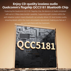 BR15 supports aptX Lossless and LDAC for high fidelity streaming