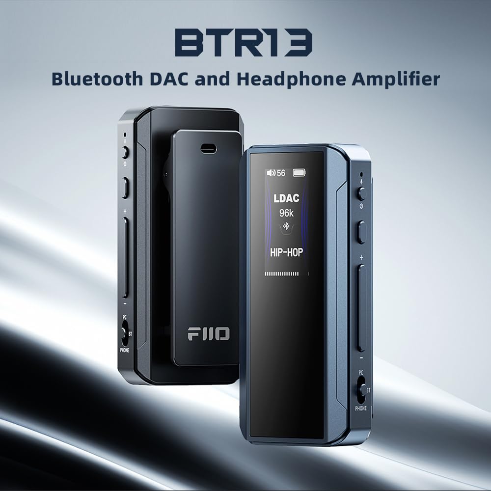 Fiio BTR13 top switch demonstrates PC/BT/PHONE modes for versatile use