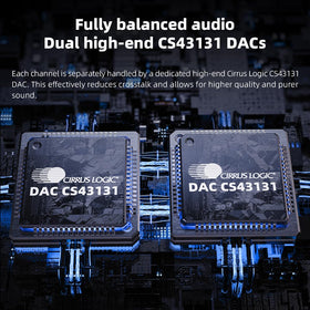 Fiio BTR13 weight-focused image emphasizes its 28.6 g portability