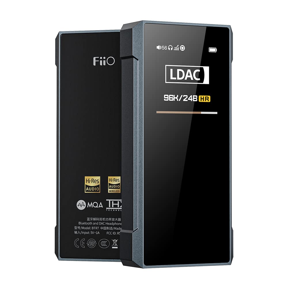 FiiO BTR7 balanced output port for hi-res headphones delivering detailed sound.