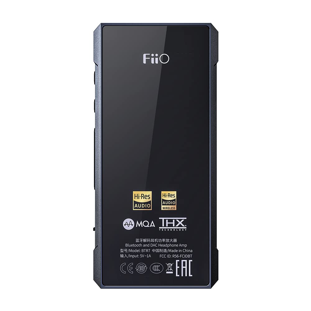 FiiO BTR7 USB DAC mode for PCM up to 384kHz and DSD256.