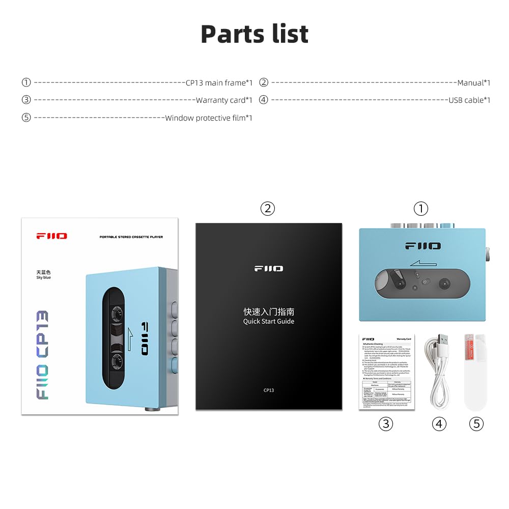 FiiO CP13 compact portable player ideal for on-the-go listening.