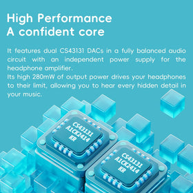 FIIO DISC Bluetooth 5.4 LDAC enables stable wireless listening with high quality.