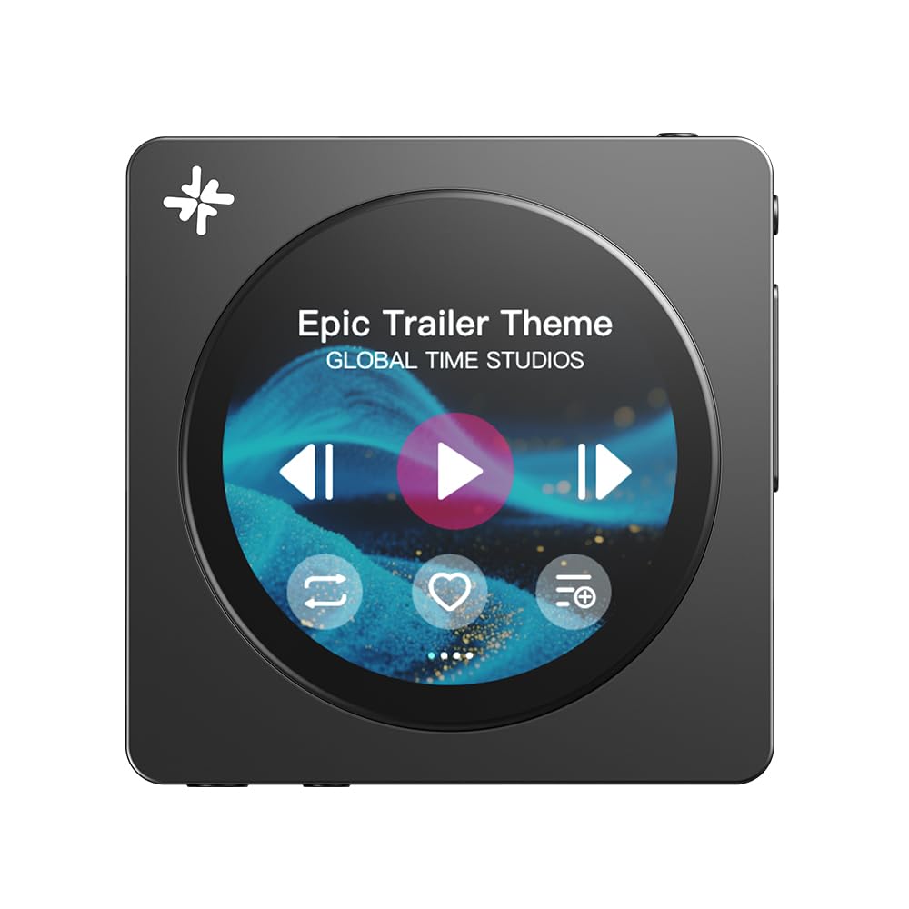 FIIO DISC circular touchscreen enables intuitive control on the go.